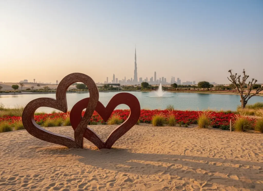 Love Lake Dubai (Al Qudra Lakes Area) Heart-Shaped Oasis