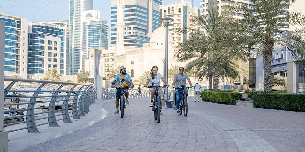 Go for a Jog or Bike Ride at Dubai Marina