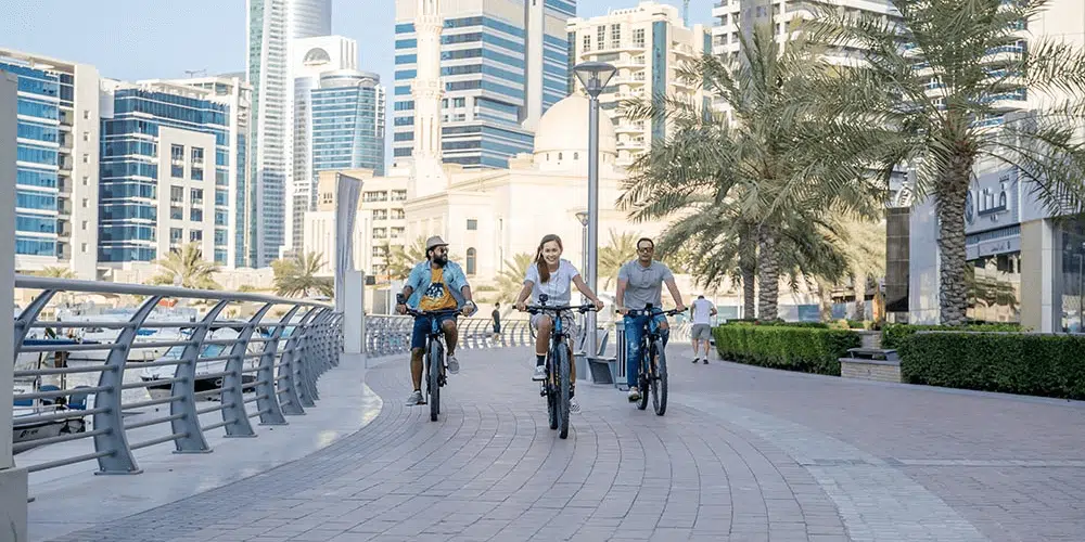 Go for a Jog or Bike Ride at Dubai Marina
