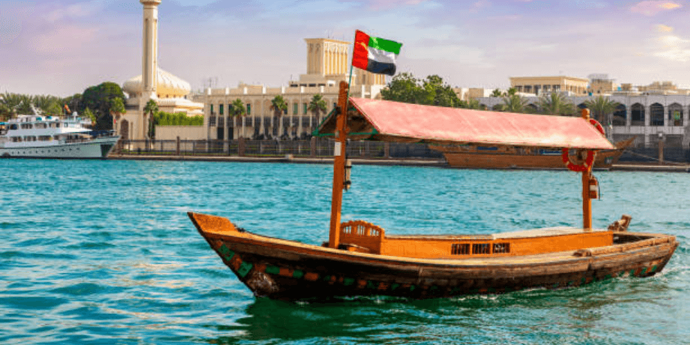 Sightsee by Traditional Abra Boats