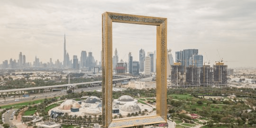 Take in the Panoramic Views at Dubai Frame