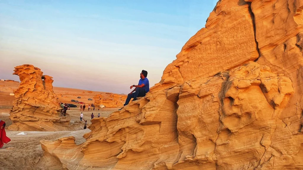 fossil dunes abu dhabi photos