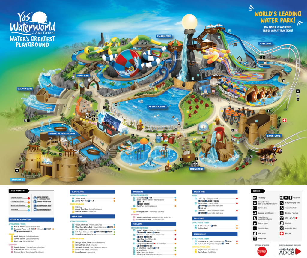 yas waterworld map