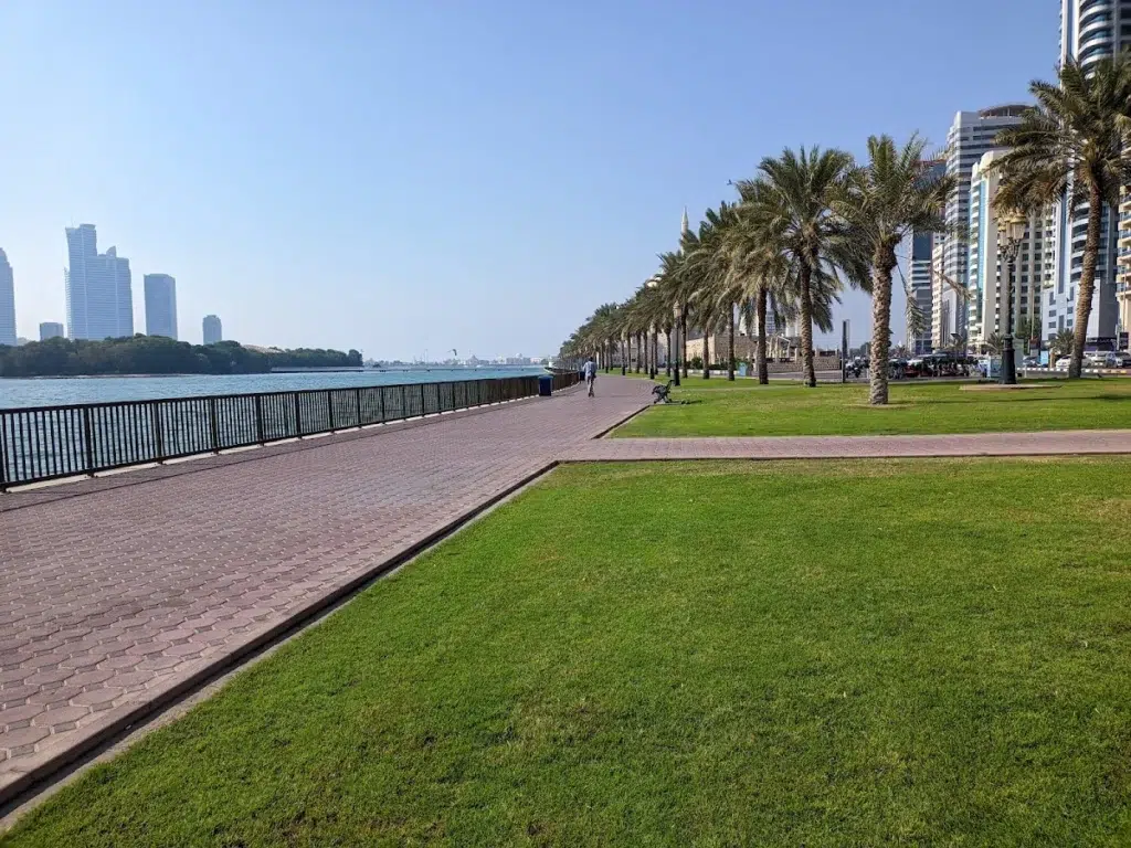 Where is Al Majaz Waterfront Park Located