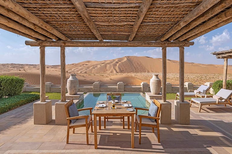 anantara qasr al sarab desert resort honeymoon