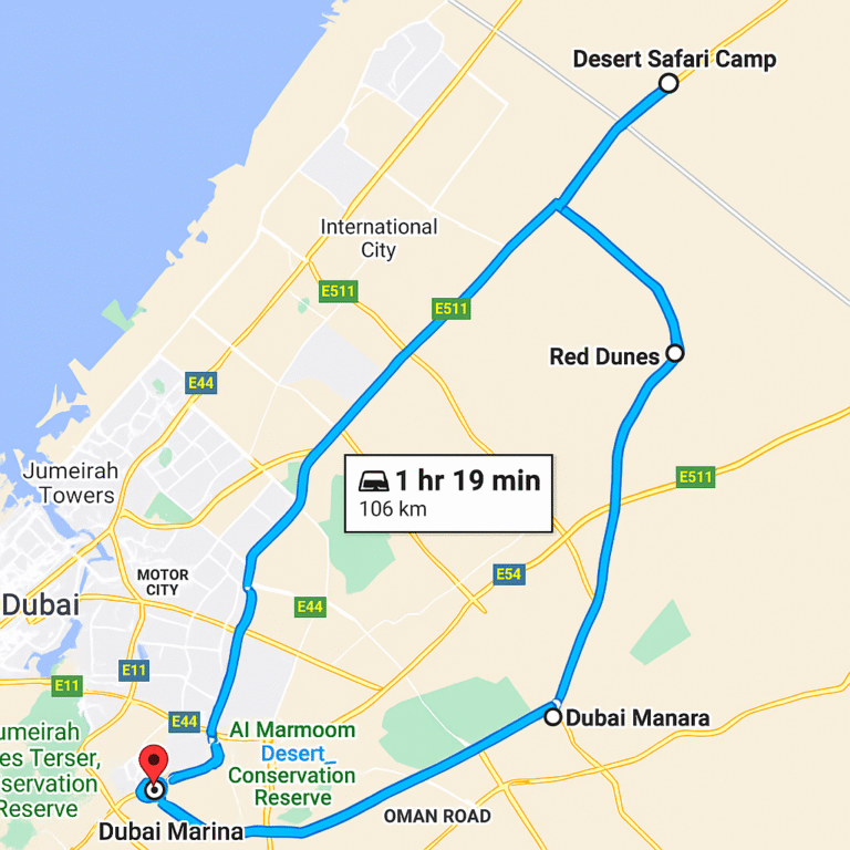 Desert Safari Dubai from Marina