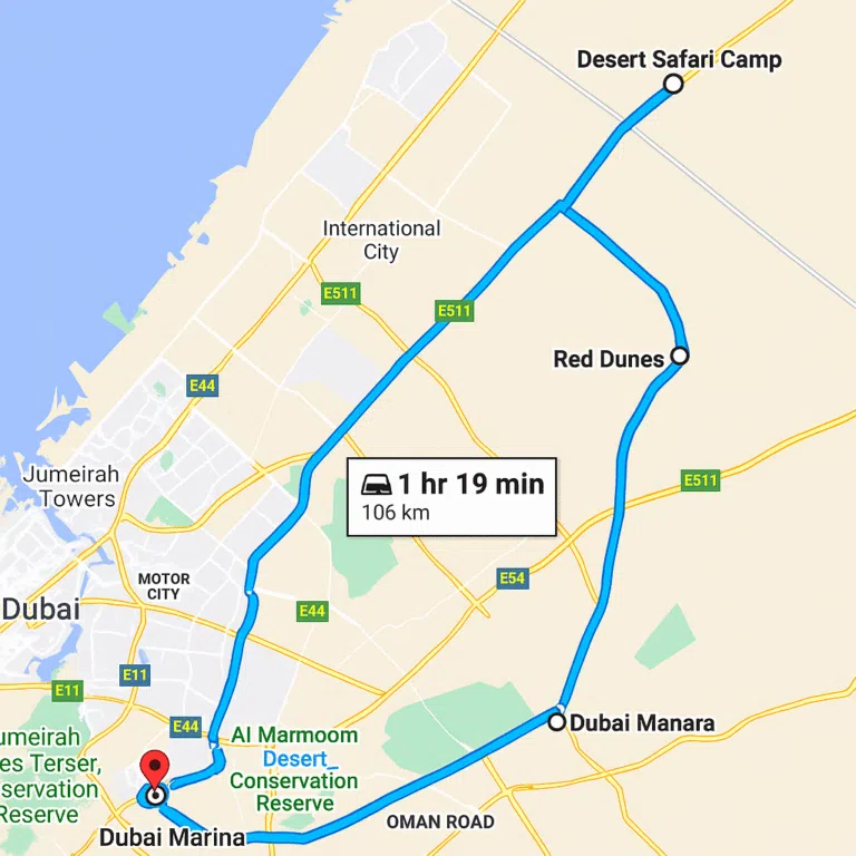 Desert Safari Dubai from Marina