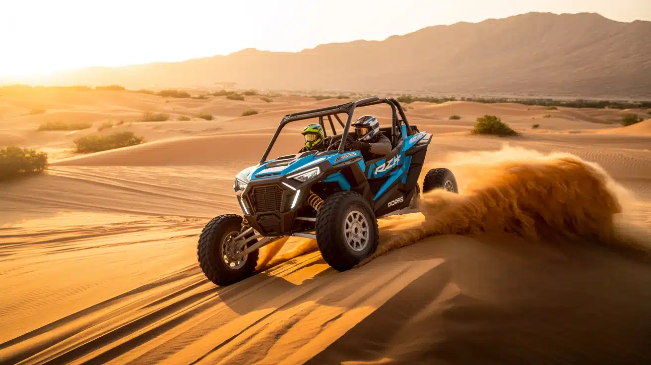 Desert safari with quad bike self-drive adventure in Dubai red dunes
