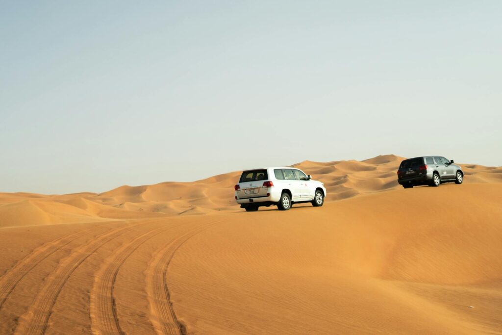Desert Safari in Dubai During Ramadan with sunset views and Iftar dinner setup