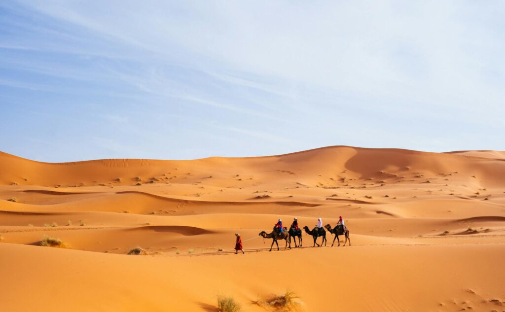 Non-Muslim tourists enjoying desert safari during Ramadan in Dubai
