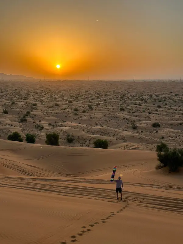 Sunset desert safari
