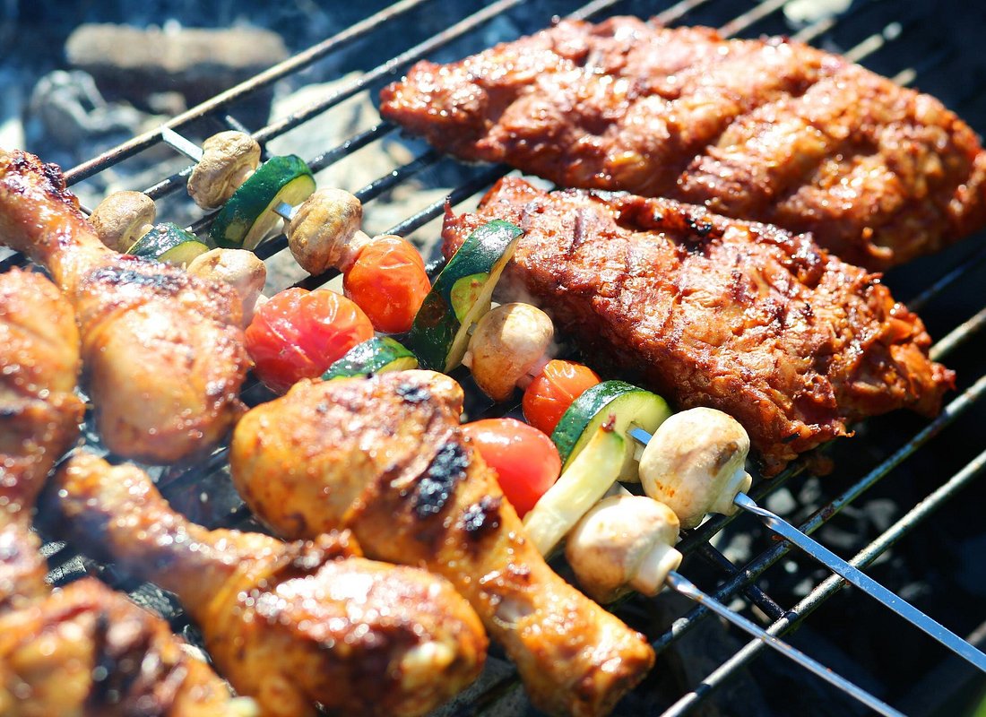 BBQ buffet dinner at Desert Safari Dubai camp