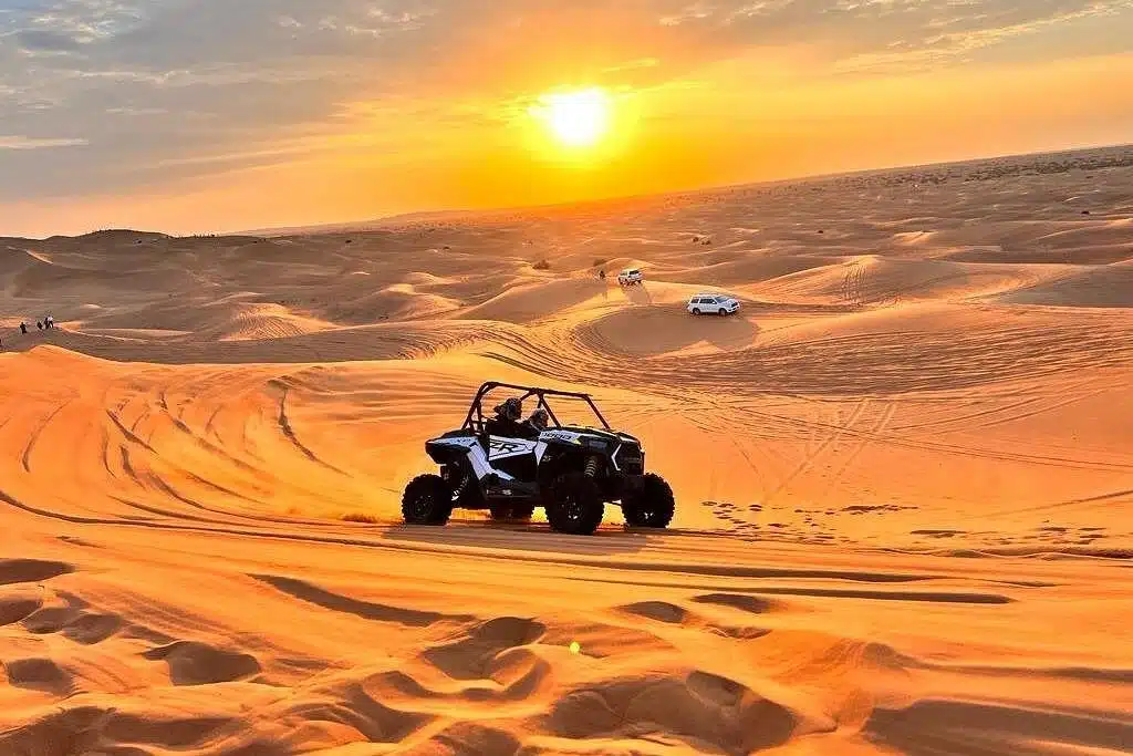Private vs group desert safari Dubai — 4x4 dune bashing in the Lahbab Red Dunes