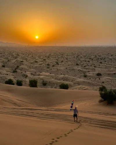 Sunset desert safari